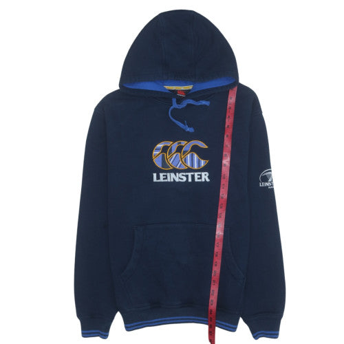Canterbury Mens Blue Leinster Rugby Pullover Hoodie Size M