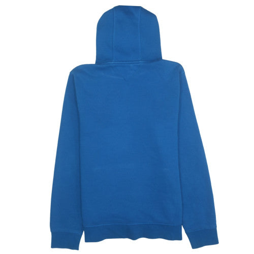 Tommy Hilfiger Men's Blue Pullover Hoodie L Logo Fleece