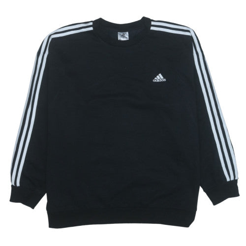 Adidas Mens Black XL Pullover Sweatshirt Crew Neck Sports Top