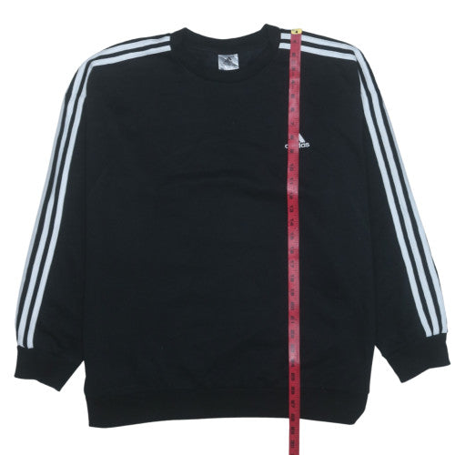 Adidas Mens Black XL Pullover Sweatshirt Crew Neck Sports Top