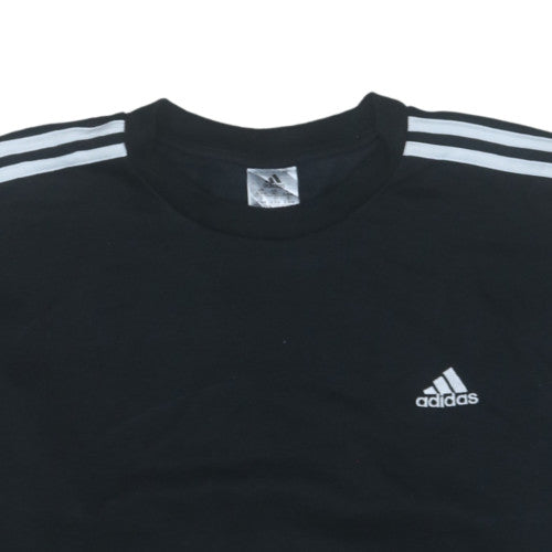 Adidas Mens Black XL Pullover Sweatshirt Crew Neck Sports Top