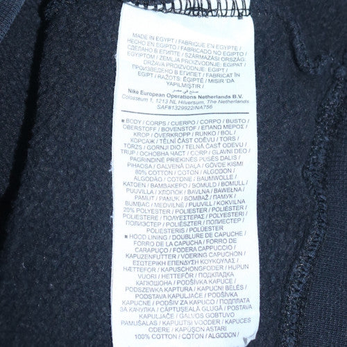 New Balance Men's Black XL Pullover Hoodie with Logo Print