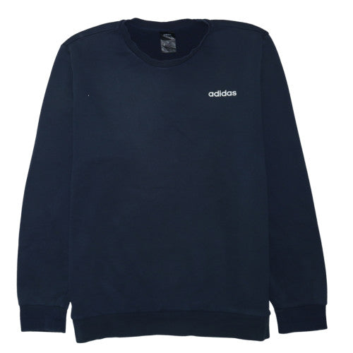 adidas Men's Blue XL Crew Neck Pullover Sweatshirt