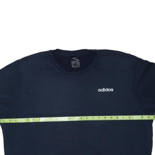 adidas Men's Blue XL Crew Neck Pullover Sweatshirt