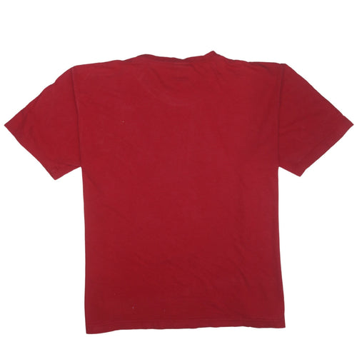 Tommy Hilfiger Men's Red 2XL Classic Logo Cotton T-Shirt