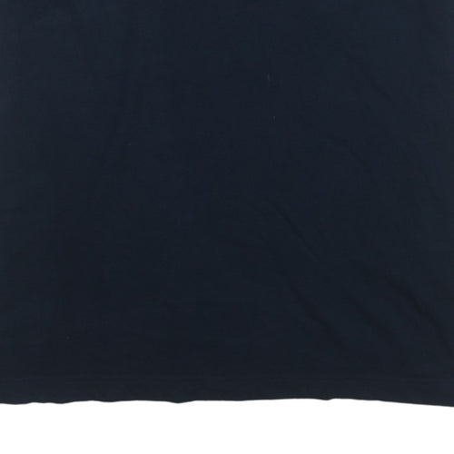 Nautica Men's Blue 2XL Colourblock Cotton Crew Neck T-Shirt