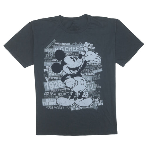 Disney Store Men's Black Mickey Mouse Graphic T-Shirt 2XL