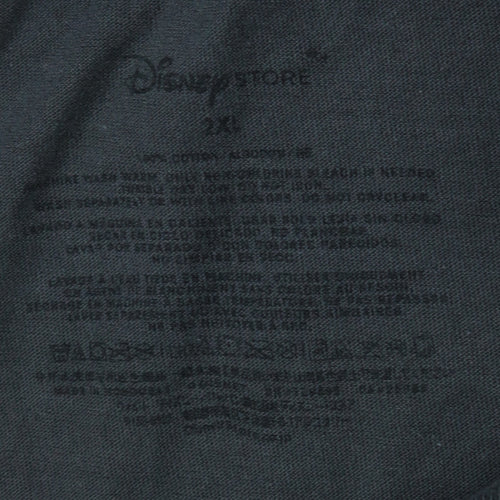 Disney Store Men's Black Mickey Mouse Graphic T-Shirt 2XL
