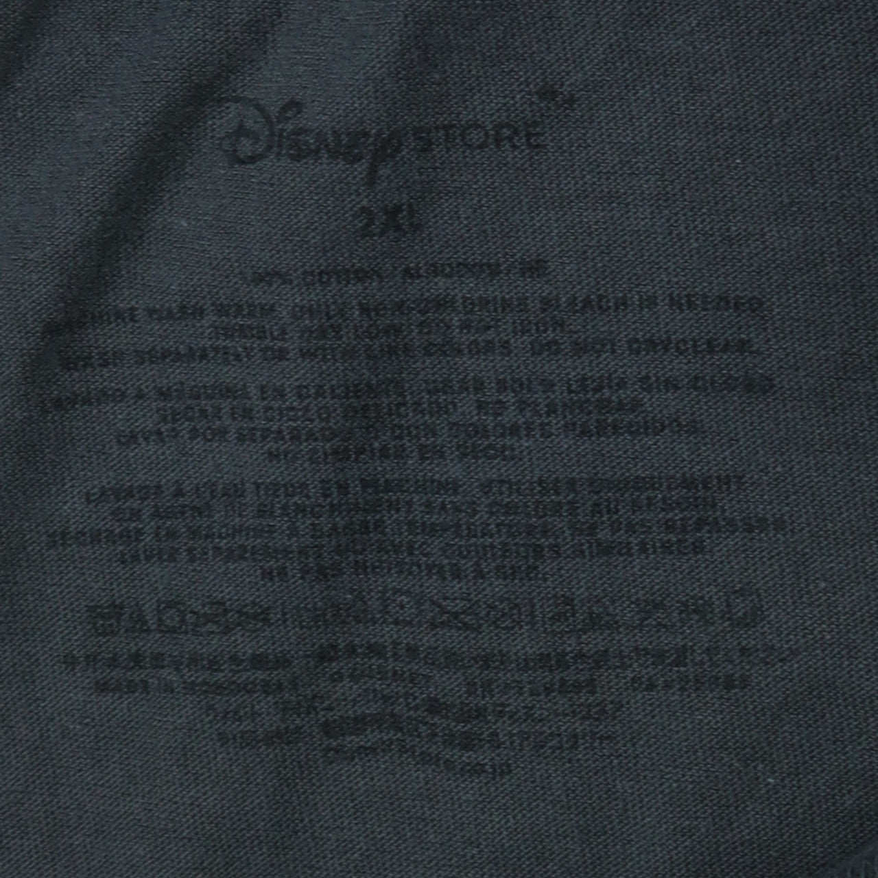 Disney Store Men's Black Mickey Mouse Graphic T-Shirt 2XL