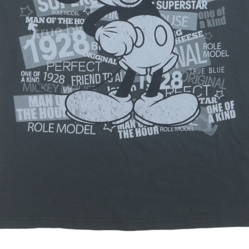 Disney Store Men's Black Mickey Mouse Graphic T-Shirt 2XL