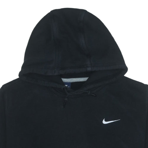 Nike Mens Black Pullover Hoodie L Regular Fit Cotton Fleece