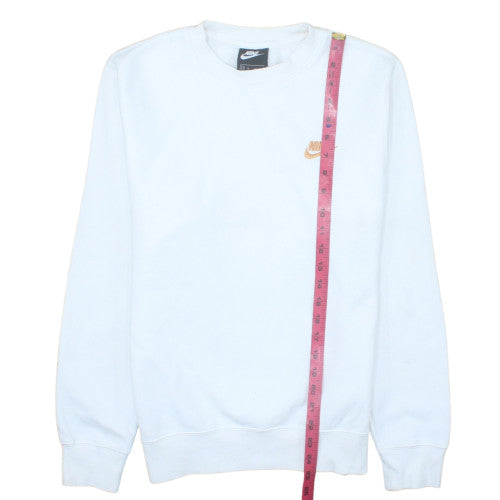 Nike Men's White XS Crew Neck Pullover Sweatshirt