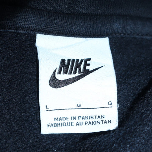 Nike Men’s Black Pullover Hoodie L Fleece Sportswear Sweatshirt