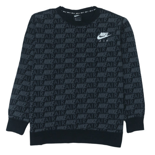 Nike Air Men's Black XL Crew Neck Graphic Print Sweatshirt