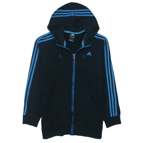Adidas Men’s Black Full Zip Hoodie L Sports Fleece Jacket