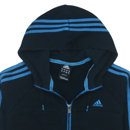 Adidas Men’s Black Full Zip Hoodie L Sports Fleece Jacket