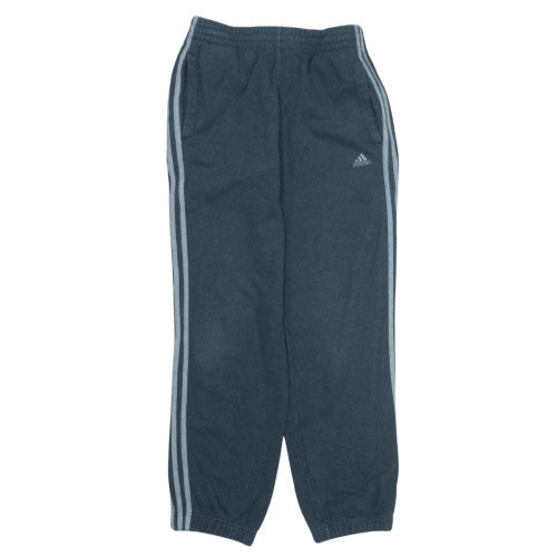 Adidas Men's Blue Track Pants Small Regular Fit Side Stripe Activewear