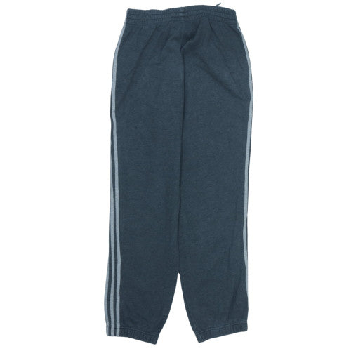 Adidas Men's Blue Track Pants Small Regular Fit Side Stripe Activewear