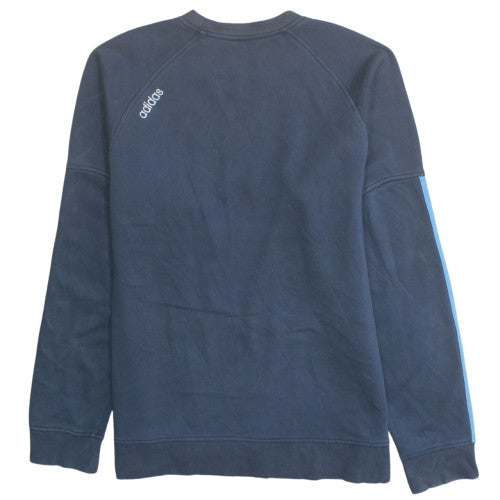 Adidas Men's Blue XL Crew Neck Pullover Sweatshirt Logo Sportswear