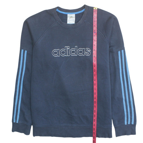 Adidas Men's Blue XL Crew Neck Pullover Sweatshirt Logo Sportswear