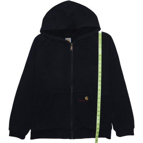 Carhartt Men's Black Full Zip Fleece Hoodie L Regular Fit
