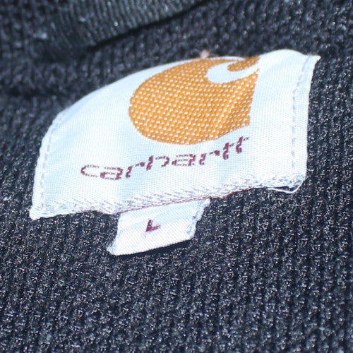 Carhartt Men's Black Full Zip Fleece Hoodie L Regular Fit