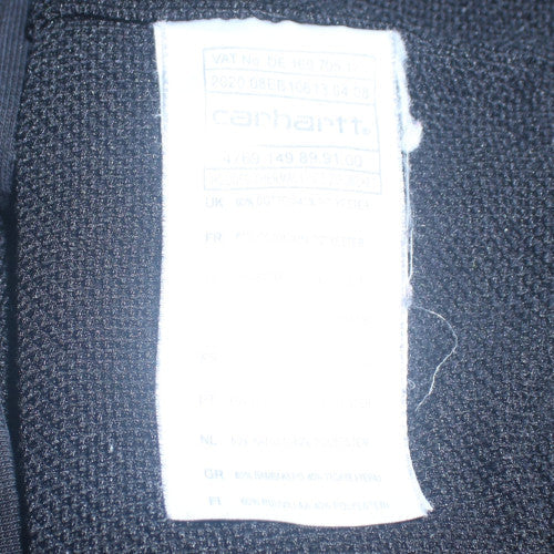 Carhartt Men's Black Full Zip Fleece Hoodie L Regular Fit