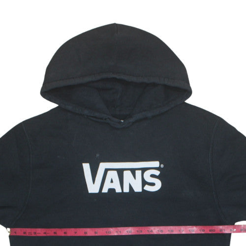 Vans Men's Black Pullover Hoodie M Regular Fit Logo Fleece Sweatshirt