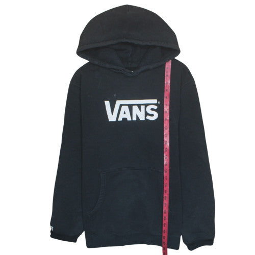 Vans Men's Black Pullover Hoodie M Regular Fit Logo Fleece Sweatshirt