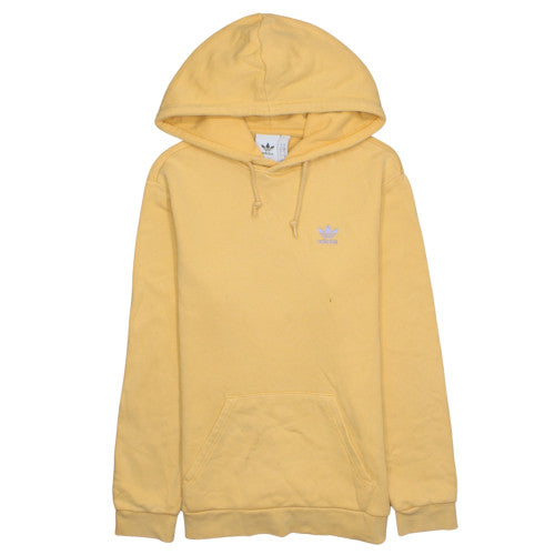 adidas Men's Yellow Pullover Hoodie Small Fleece Sportswear
