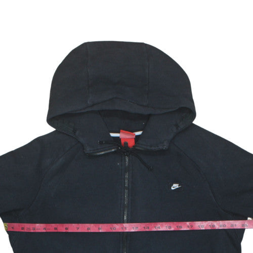 Nike Men's Black Full Zip Hoodie L Fleece Sportswear