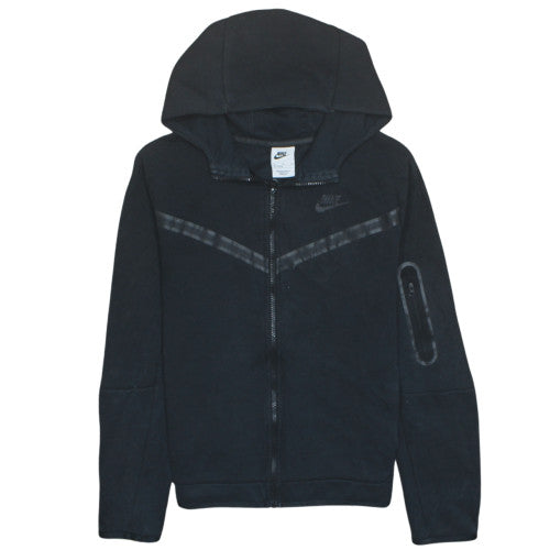 Nike Boys Black Full Zip Hoodie XL 158-170cm Hooded Sweatshirt