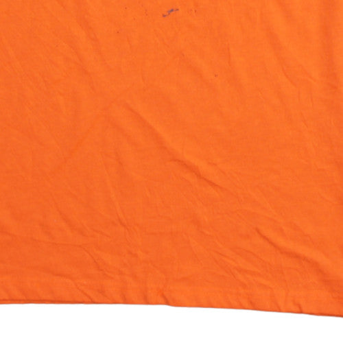 Dickies Men's Orange Crew Neck Short Sleeve Work T-Shirt XL