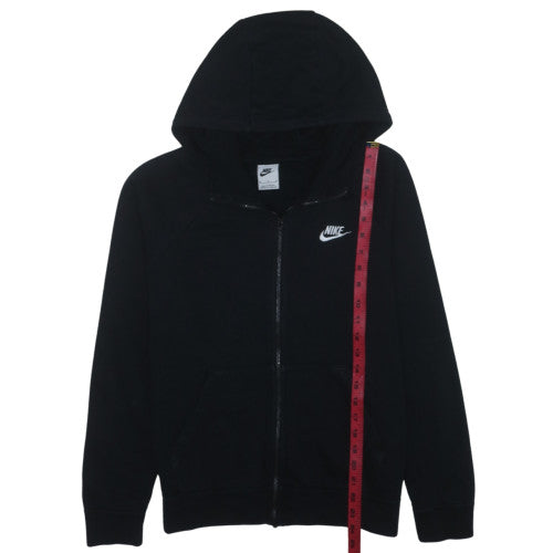 Nike Men’s Black Full Zip Hoodie M Regular Fit Fleece Sportswear