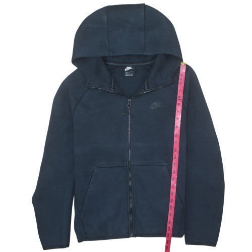 Nike Men's Blue Full Zip Fleece Hoodie Size M