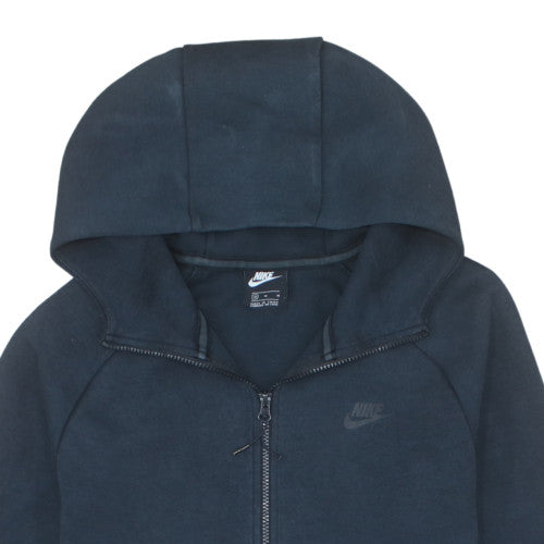 Nike Men's Blue Full Zip Fleece Hoodie Size M
