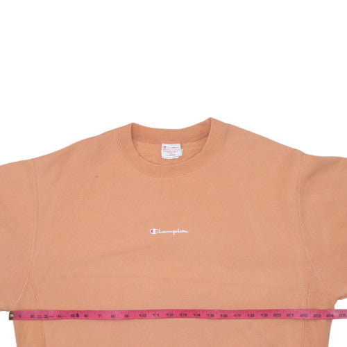 Champion Men's Brown Reverse Weave Crew Neck Sweatshirt Size L