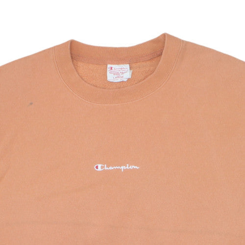 Champion Men's Brown Reverse Weave Crew Neck Sweatshirt Size L
