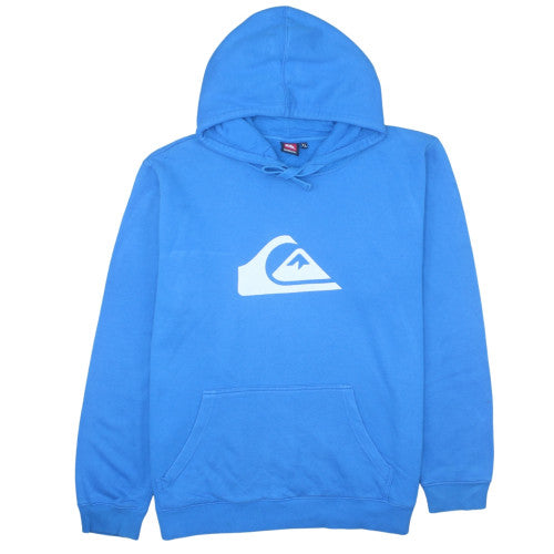 Quiksilver Men's Blue XL Pullover Hoodie with Logo Graphic