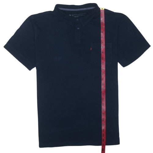 Levi's Men's Navy Blue XL Polo Shirt Cotton Blend Short Sleeve