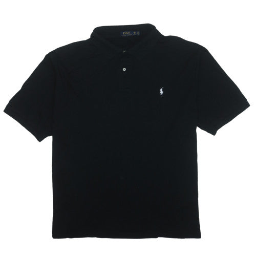 Polo Ralph Lauren Men's Black 2XB Classic Fit Cotton Polo Shirt
