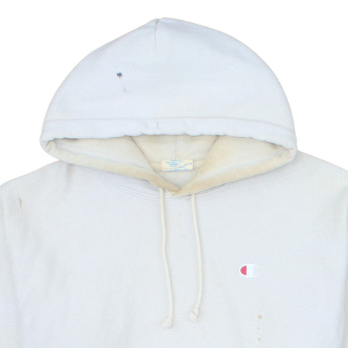 Champion Men’s White Reverse Weave Pullover Hoodie Size L