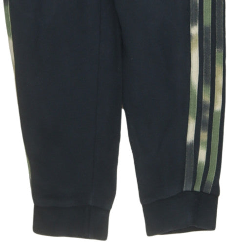 Adidas Men's Black Jogger Trousers M Camouflage Stripe