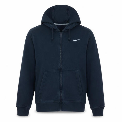 Nike Men's Blue Full Zip Hoodie M Fleece Sweatshirt
