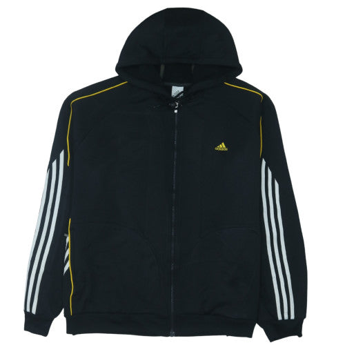 Adidas Men's Black 2XL Track Jacket Hooded Full Zip Sportswear
