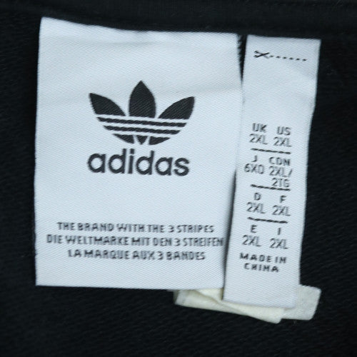 Adidas Mens Green 2XL Retro 1/4 Zip Fleece Sweatshirt