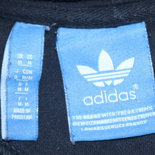 Adidas Womens Black Pullover Hoodie Medium Hooded Sweatshirt