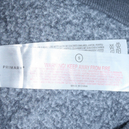 Primark Women’s Grey Nirvana Pullover Hoodie Size S Graphic Print