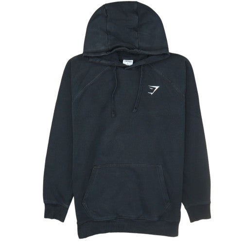Gymshark Mens Black Pullover Hoodie Size S Regular Fit