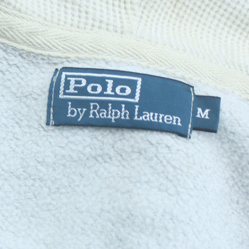 Ralph Lauren Men's Grey Full Zip Hoodie M Fleece Cotton